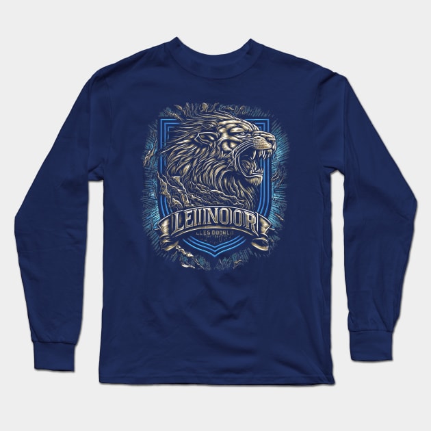 Detroit Lioooons 12 Long Sleeve T-Shirt by Very Simple Graph